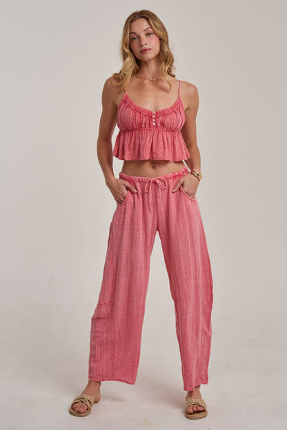 Mineral Washed Barrel Pants