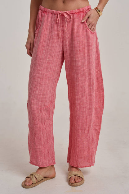 Mineral Washed Barrel Pants