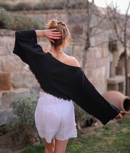 Off Shoulder Crop Top