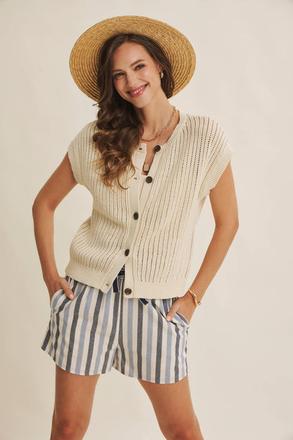 Button-Down Sweater Vest
