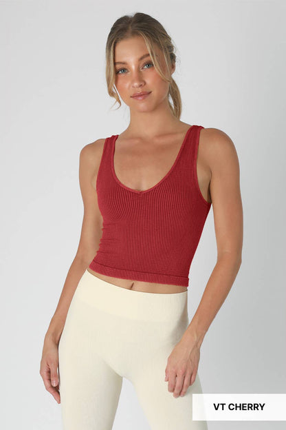 V Neck Crop Top