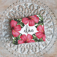 Tropical Hibiscus "Aloha" Greeting Card w/ Envelope