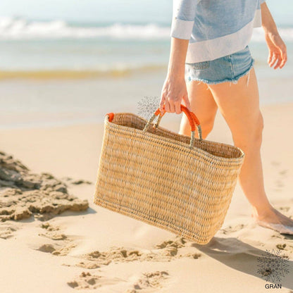 Market Reed Storage, Handwoven Palm Leaf Storage Baskets