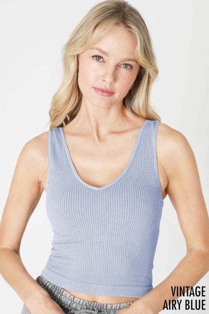 V Neck Crop Top