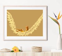 Aloha Vibes Matted Print