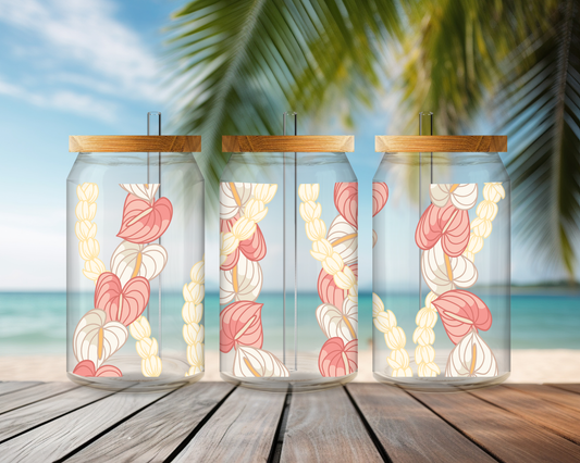 Anthurium Glass Cup, 16oz