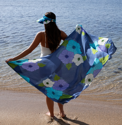 Ultraviolet Hibiscus Pareo