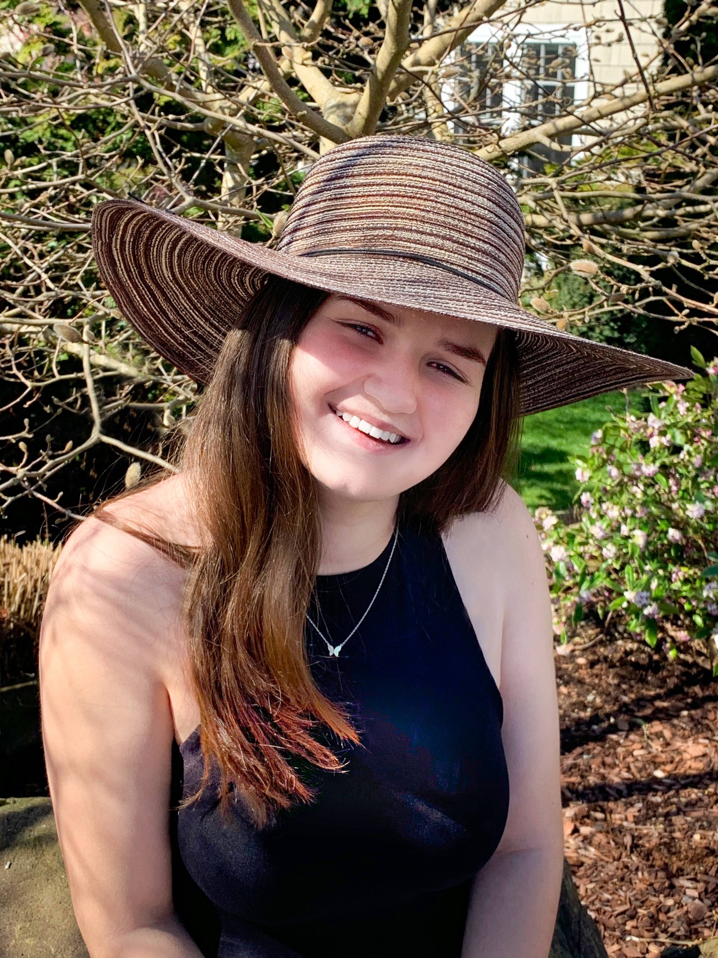 Striped Women's Straw Hat