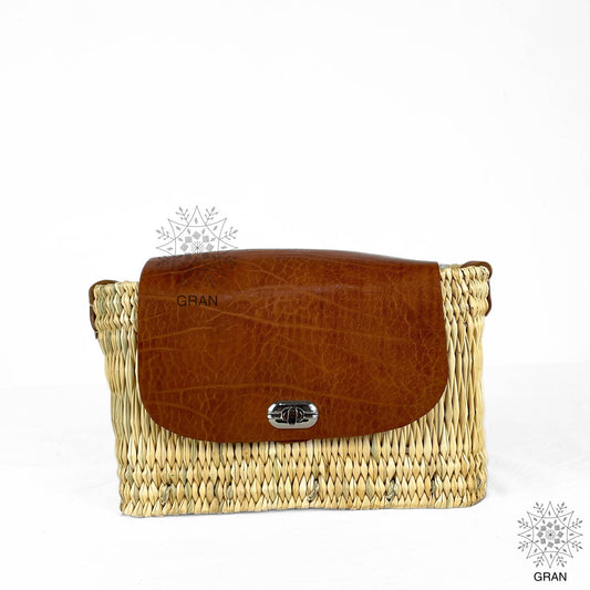 Woven Straw Crossbody Bag