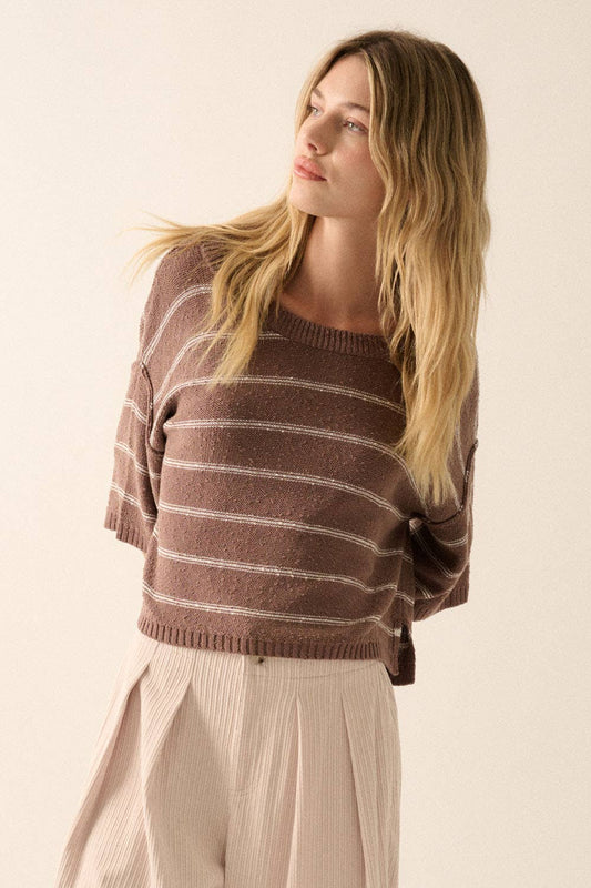 Striped Knit Sweater
