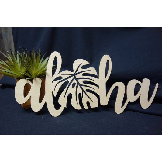 Aloha Monstera Decorative Piece, 18" Medium