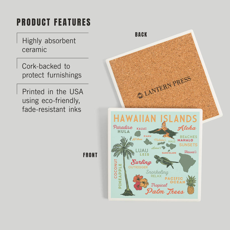 Hawaiian Islands Typography & Icons