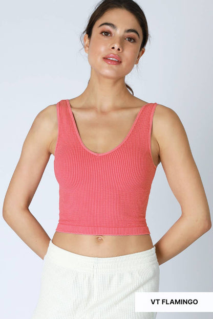 V Neck Crop Top