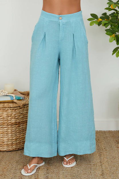 Italian Linen Palazzo Pants