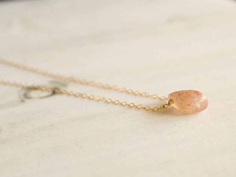 Sunstone Necklace: 18 inches