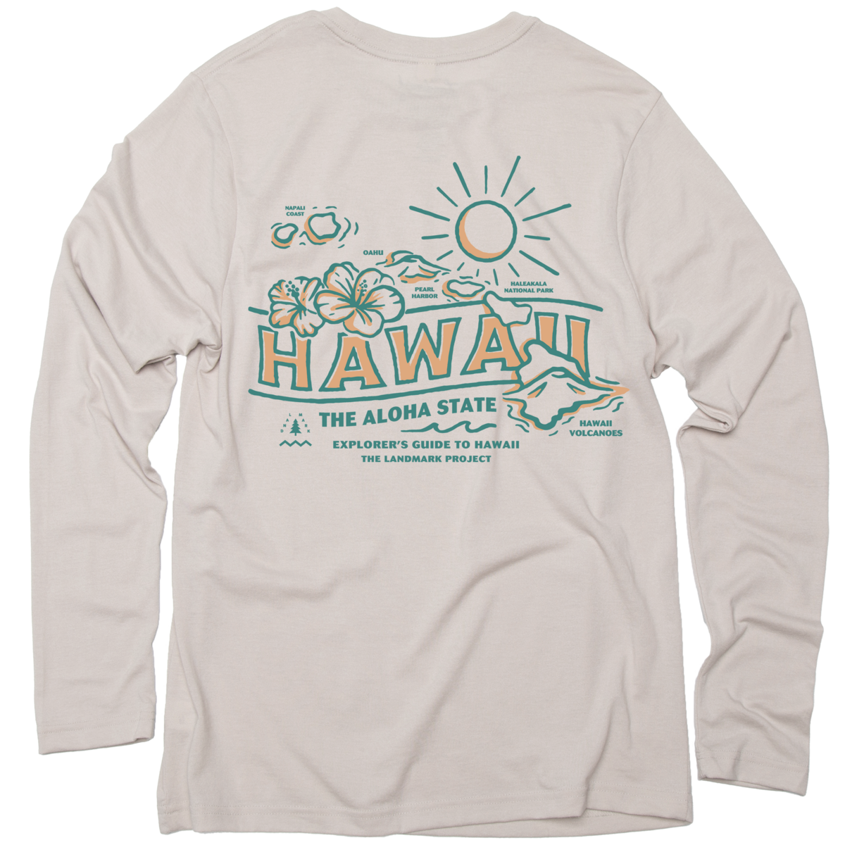 Explore Hawaii Long Sleeve Pocket T-shirt