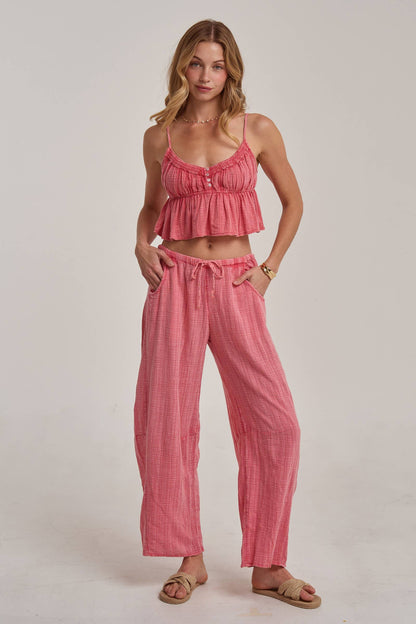 Mineral Washed Barrel Pants