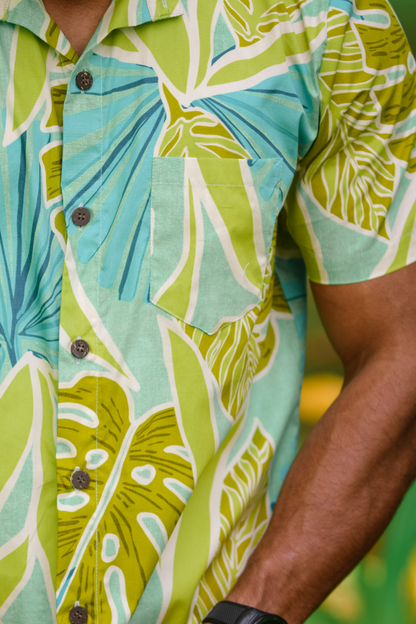 Sketched Jungle Short Sleeve Shirt