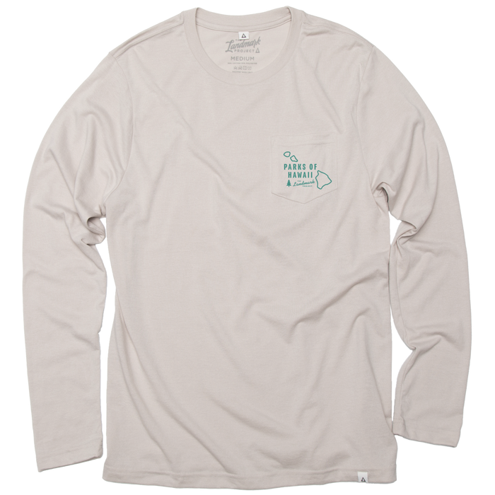 Explore Hawaii Long Sleeve Pocket T-shirt