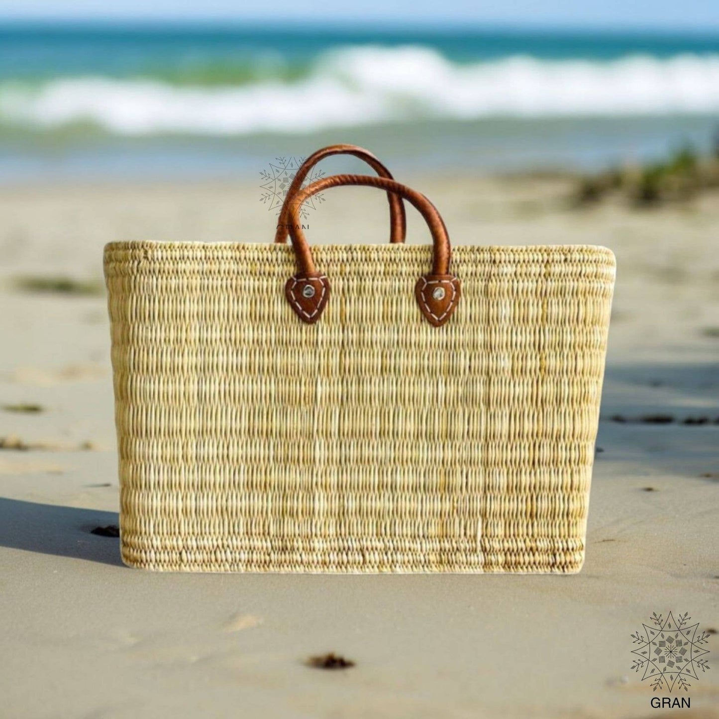 Leather Baskets Shopping Bag