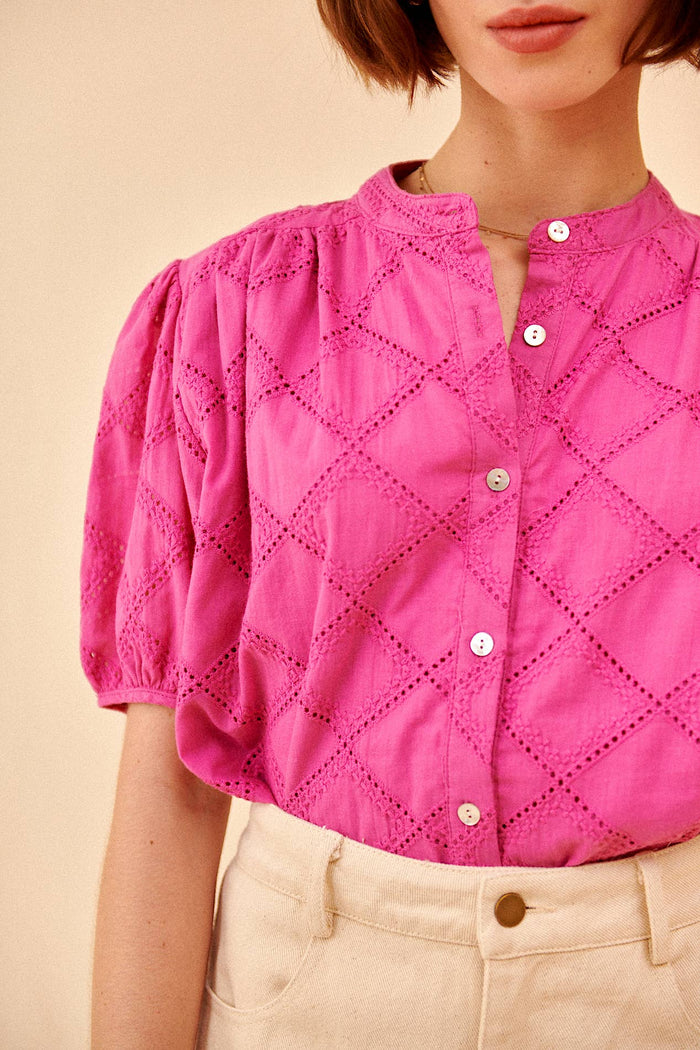 Nessie Embroidery Blouse