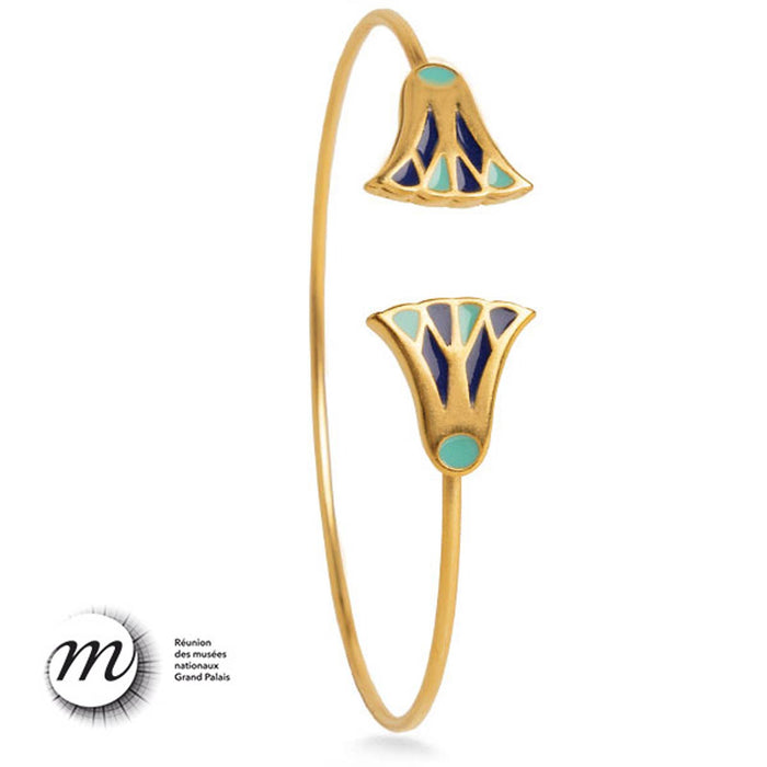 Petite Lotus Cuff Bracelet