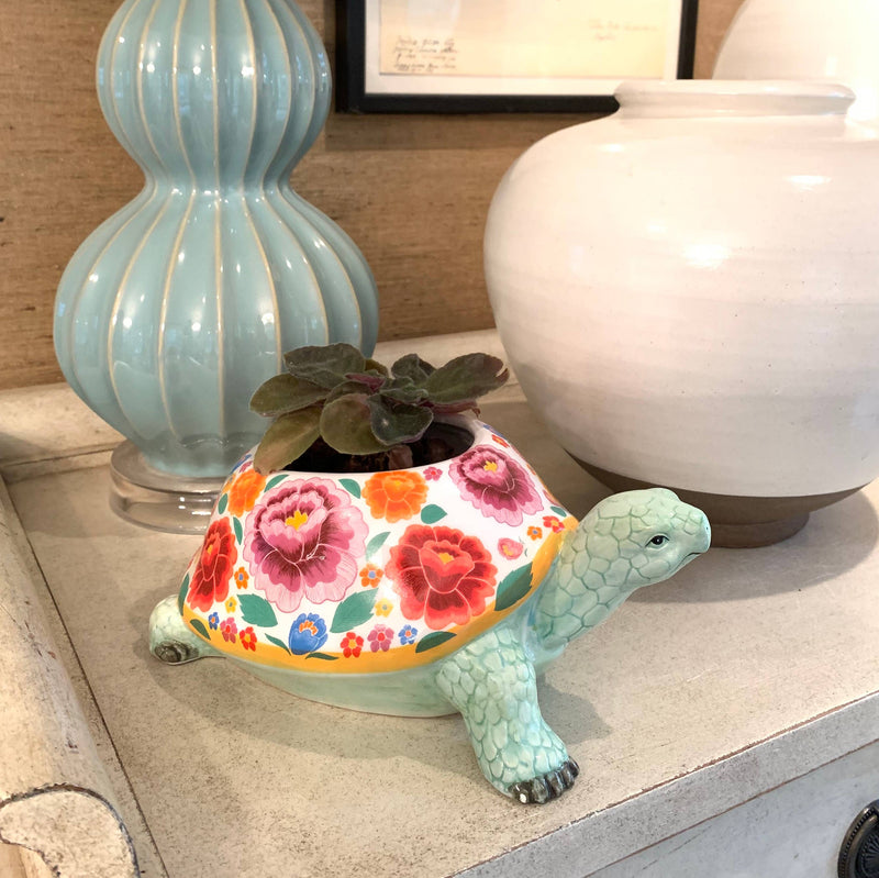 Blooming Turtle Planter