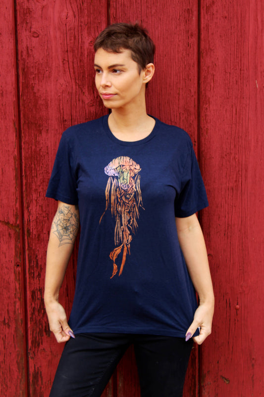 Jellyfish Hand Painted Bamboo Tee