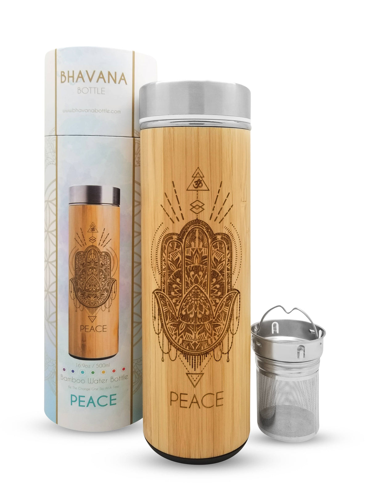 17.9oz Bamboo Tumbler - Peace