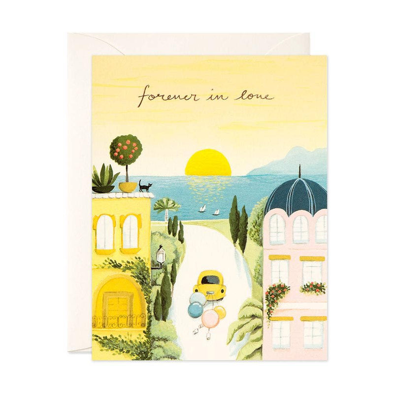 Forever in Love Wedding Card