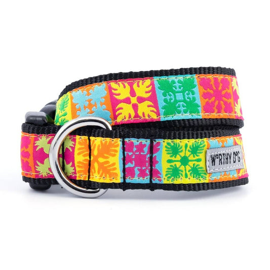 Hawaiian Patchwork Collar: Multicolored